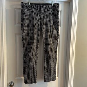 Black and whites crop dress pants